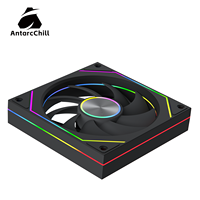 Ventilador AntarcCill Negro de 120 mm de Alta Velocidad PWM 5V, Bajo Ruido, Rodamiento Fluido, Alto Flujo de Aire, Refrigeración para Caja de PC, CPU OEM