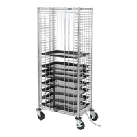 Chariot de stockage de plateau antistatique de plateau antistatique de carte PCB SMT antistatique de haute qualité avec quatre roulettes ESD et chaîne ESD