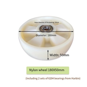 पूर्ण मैनुअल हाइड्रोलिक फोर्कलिफ्ट ट्रक पार्ट्स पॉलीयूरेथेन और लोहे के पहिया के साथ कैस्टर पहियों के लिए नायलॉन व्हील के साथ - Product Image 3