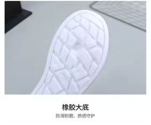 Nouvelles chaussures de sport décontractées et confortables pour femmes 6624 avec dessus en cuir de vachette léger, chaussures de marche en plein air blanches à la mode - Product Image 4