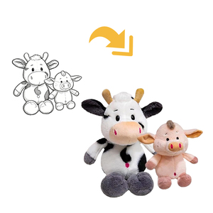 Peluche de <span class=keywords><strong>Animales</strong></span> de Granja del <span class=keywords><strong>Bosque</strong></span> Salvaje, Muñeco de Peluche <span class=keywords><strong>con</strong></span> Logotipo Personalizado, ODM OEM, Regalo <span class=keywords><strong>para</strong></span> Cumpleaños, Días Festivos y el Hogar - Product Image 2