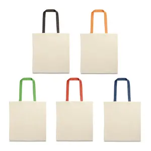 Bolsa de compras con asas de colores, merchandising personalizado - Product Image 3