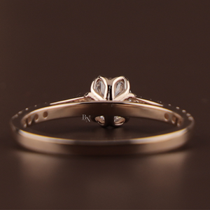 Anillo de Compromiso Moderno para Mujer en Plata, Oro de 10K, Oro de 14K, Oro de 18K, Diamante Cultivado en Laboratorio de 0.9 Quilates, Joyería Fina para Novia - Product Image 2