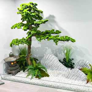 Artificial Welcoming Pine <strong>Trees</strong>, Green Plants, Entrance <strong>Hall</strong> Decoration, Indoor and Outdoor Landscape Ornaments - Product Image 4
