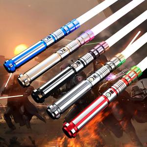 LGT Sabers Metal Hilt Heavy Dual Lightsaber Color-Changing Black Blade with <strong>Luke</strong> <strong>Anakin</strong> <strong>Skywalker</strong> Light-Up Toy Sword Gift - Product Image 1
