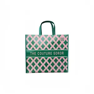 Индивидуальные цветные переработанные ламинированные нетканые сумки для покупок с сокровищами Pp ламинированные нетканые сумки с логотипом для фестиваля