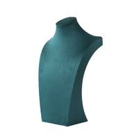 Présentoir de comptoir en velours pour colliers, mannequin buste, support de bijoux, modèle de présentation