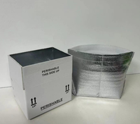 Boîte d'expédition isotherme personnalisée avec doublure thermique en aluminium pour l'emballage de livraison en chaîne du froid des aliments surgelés