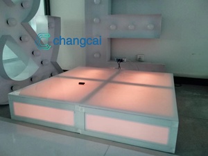 Palco de Vidro para Casamento, Piso de Vidro para Loja de Vestidos de Noiva, Suporte Redondo de Vidro para Piano, Palco em T - Product Image 6