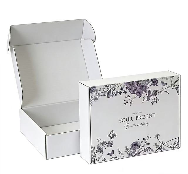 Printed Paper Packaging Subscription Mail Shoe Paper Box Postal Shipping Cardboard Corrugated Box