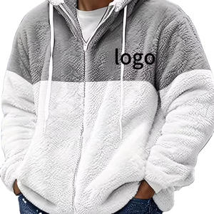 Sweat à capuche pour homme à manches contrastées, en jersey de polyester, style vintage, pour l'hiver, style streetwear, impression numérique, logo personnalisé - Product Image 1