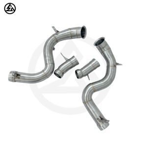CSZ alta calidad Racing 304 cabezales de acero inoxidable sistema de escape bajante para Mercedes Benz S63 AMG W222 2017-2020 modelo - Product Image 4