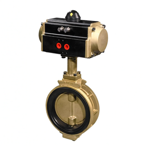 Válvula de Mariposa KITZ para Agua, DN80 3 Pulgadas, JIS10K, Asiento de Goma EPDM, Actuador Neumático de Doble Acción de Aleación de Aluminio, Pedido Urgente COVNA - Product Image 2