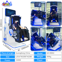Installation facile, siège unique, réalité virtuelle immersive, simulateur de chaise VR dynamique à 360°, chaise à 360° pour zone de jeux intérieure