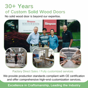 Porte d'entrée simple en bois massif (Acajou, Chêne) avec inserts en verre personnalisés et 2 panneaux latéraux, offrant une bonne intimité - Product Image 4