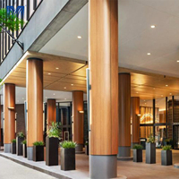 Panneaux muraux en métal sculpté de haute qualité pour l'extérieur des bâtiments, résistants aux intempéries, panneaux de façade en aluminium courbés et imperméables