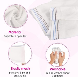 Bragas de recuperación posparto Malla de cintura alta Reutilizable Multiusos Absorbe la humedad Durable Antifugas para el cuidado quirúrgico - Product Image 3