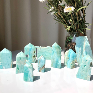Obelisco de Hemimorfita Azul Natural al por Mayor, Geoda Druzy en Forma de Torre, Varita de Cristal para Sanación Energética, Feng Shui, Meditación y Decoración del Hogar - Product Image 6