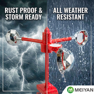 Équipement Solaire Premium Anti-Oiseaux Rotatif Extérieur à Énergie Éolienne Clignotant - Product Image 1