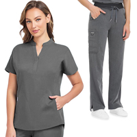 Nouvelle blouse médicale pour femmes, manches courtes, col en V, uniforme d'hôpital, tenue de travail pour infirmières, uniforme professionnel pour clinique dentaire