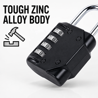 Mini cadenas à combinaison numérique à 4 chiffres pour salle de sport, antivol, robuste