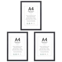 Cadre photo mural minimaliste en MDF pour affiches A3, A4, 8K – Idéal pour l'affichage d'aquarelles et de croquis, certificats et diplômes