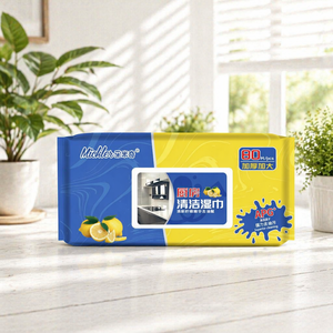 Lingettes <span class=keywords><strong>de</strong></span> <span class=keywords><strong>nettoyage</strong></span> jetables OEM ODM pour cuisine, en polyester durable, multi-surfaces, efficaces pour éliminer les taches <span class=keywords><strong>de</strong></span> graisse domestiques - Product Image 1