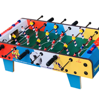 LANDER-MAN Mini Table de Football en Bois Personnalisée Jeu de Football Jeux de Football Cadeau pour Enfants