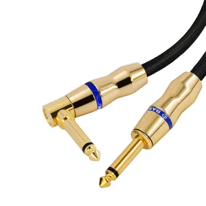 Cable de Audio para instrumento de guitarra, alta calidad, 6,3mm-6,3mm, para micrófono/guitarra, promoción