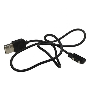 Cargador <span class=keywords><strong>de</strong></span> pin pogo magnético USB, cable <span class=keywords><strong>de</strong></span> cargador <span class=keywords><strong>de</strong></span> reloj inteligente <span class=keywords><strong>de</strong></span> 2,84mm, 2 pines, Para M12, M16, D06, HW12, HW16, X22, Arris Watch, 6 lux, venta al por mayor - Product Image 4