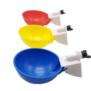 Chicken Watering Cups Automatic Filling Waterer Poultry Drinking Bowl Watering Feeder Cups For Chickens