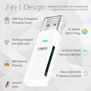 Lector de Tarjetas Micro SD USB 3.0 2 en 1, Lector de Tarjetas de Memoria SD y TF, Adaptador USB, Venta Directa de Fábrica - Product Image 5