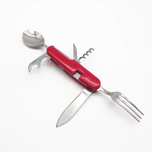 6-in-1 Gấp Cắm Trại Bộ đồ ăn bằng thép không gỉ dao kéo đặt nĩa dao muỗng mở H & Y ck001 - Product Image 2