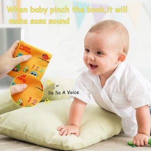 Paquete de 6 Libros de Tela Educativos para Bebés, Libros Sensoriales de Aprendizaje Temprano, Libros de Tela Suaves y Lavables para Bebés - Product Image 3