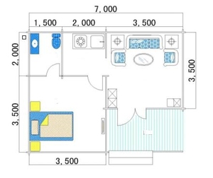 38.5 ㎡   Cabaña Modular Prefabricada con Vista al Mar, <span class=keywords><strong>Casa</strong></span> Pequeña para Resort de Playa y Glamping, Lista para Habitar, Villa Vacacional - Product Image 3