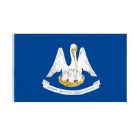 Drapeau de la Louisiane 100 % polyester, personnalisé, 3-5 pieds, pour l'élection américaine en extérieur, fanion promotionnel