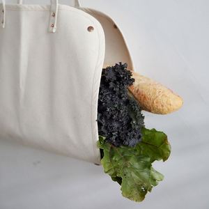 ถุงผ้าแคนวาสใช้ซ้ำได้ถุงช้อปปิ้งผ้าฝ้ายออกแบบได้ตามต้องการสำหรับผลไม้ผัก - Product Image 3