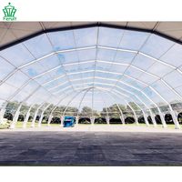 Tente Dôme Transparente Imperméable de Haute Qualité 30*30 pour Mariages, Fêtes et Salons Commerciaux, Idéale pour Événements de 300, 400, 500 Personnes