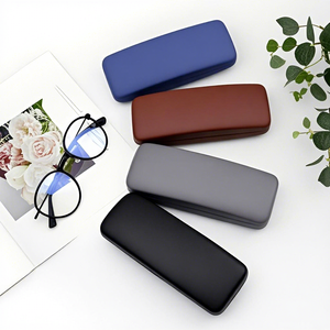 Étui à lunettes personnalisé en cuir PU rigide, populaire et en promotion, boîte d'emballage élégante pour lunettes de vue, étui pour myopes - Product Image 2