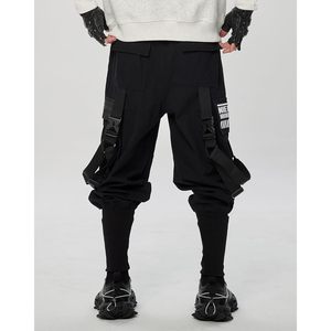Pantalones Cargo FOXA Estilo Japonés Techwear Kanji para Hombre, Transpirables, con Múltiples Bolsillos, Estilo Harem - Product Image 4