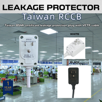 Prise électrique de protection contre les fuites certifiée BSMI de Taïwan RIFENG, 3 broches USA, pour toilettes industrielles intelligentes, 16A, câble VCTF