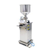 Machine de remplissage quantitative semi-automatique de pâte d'acier inoxydable Machine de remplissage verticale de sauce