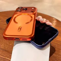 Coque de luxe transparente plaquée pour iPhone 17, étui de protection souple en TPU original avec protection d'appareil photo pour iPhone 17 Pro Max et 17 Air