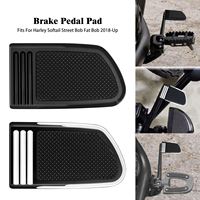 Couvre-pédale de frein en aluminium CNC pour moto, noir, commandes avant, repose-pieds pour Harley Softail Street Bob Fat Bob 2018 et plus