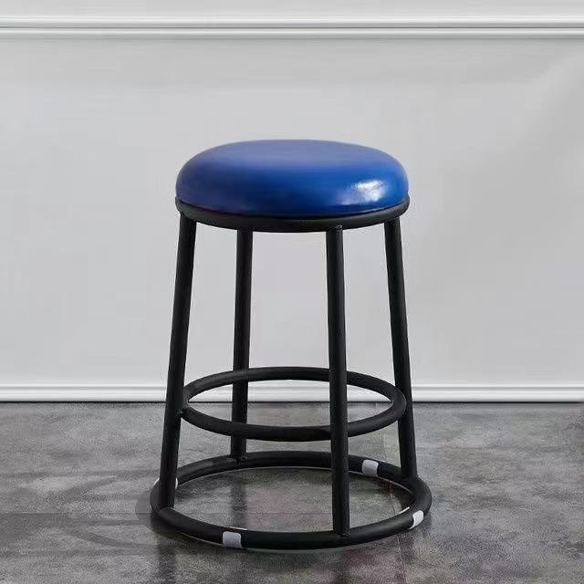 Cadre en acier au carbone noir à tissage uni bleu de 45 cm de hauteur