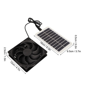 Ventilador de Extracción Solar Bass Source de 2W y 6V para Gallineros, Casas de Mascotas y Cuartos de Almacenamiento - Product Image 3