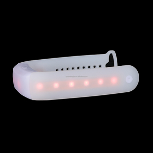 Pulseira de Silicone LED Multicolorida DMX Programável com Controle Remoto RFID para Eventos - Product Image 6