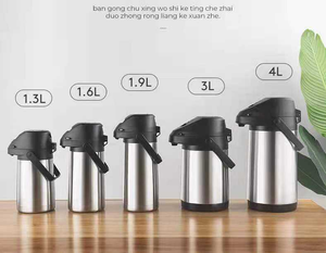 Distributeur thermique d'eau et de café en acier inoxydable à <span class=keywords><strong>double</strong></span> <span class=keywords><strong>paroi</strong></span> isolé sous vide, avec pompe à levier, 1.6L 1.9L 3L 4L 100YD - Product Image 3