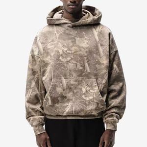 Sudadera con Capucha de Camuflaje para <span class=keywords><strong>Hombre</strong></span>, con Cremallera, Diseño de Camuflaje Real, Impresión Completa, 100% Algodón, Logotipo Personalizado, Alta Calidad - Product Image 1