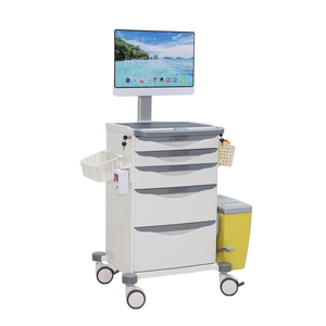 Carrito <span class=keywords><strong>de</strong></span> Documentación <span class=keywords><strong>de</strong></span> Enfermería Moderno ABS con Brazo Ajustable para Monitor y Sistema <span class=keywords><strong>de</strong></span> Separación <span class=keywords><strong>de</strong></span> Residuos Médicos para Hospitales y Supermercados - Product Image 6